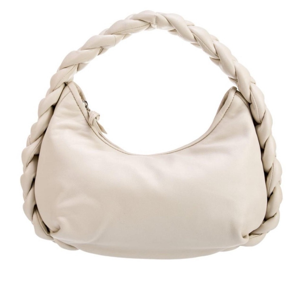 Chic Braided Handle Mini Bag in Cream